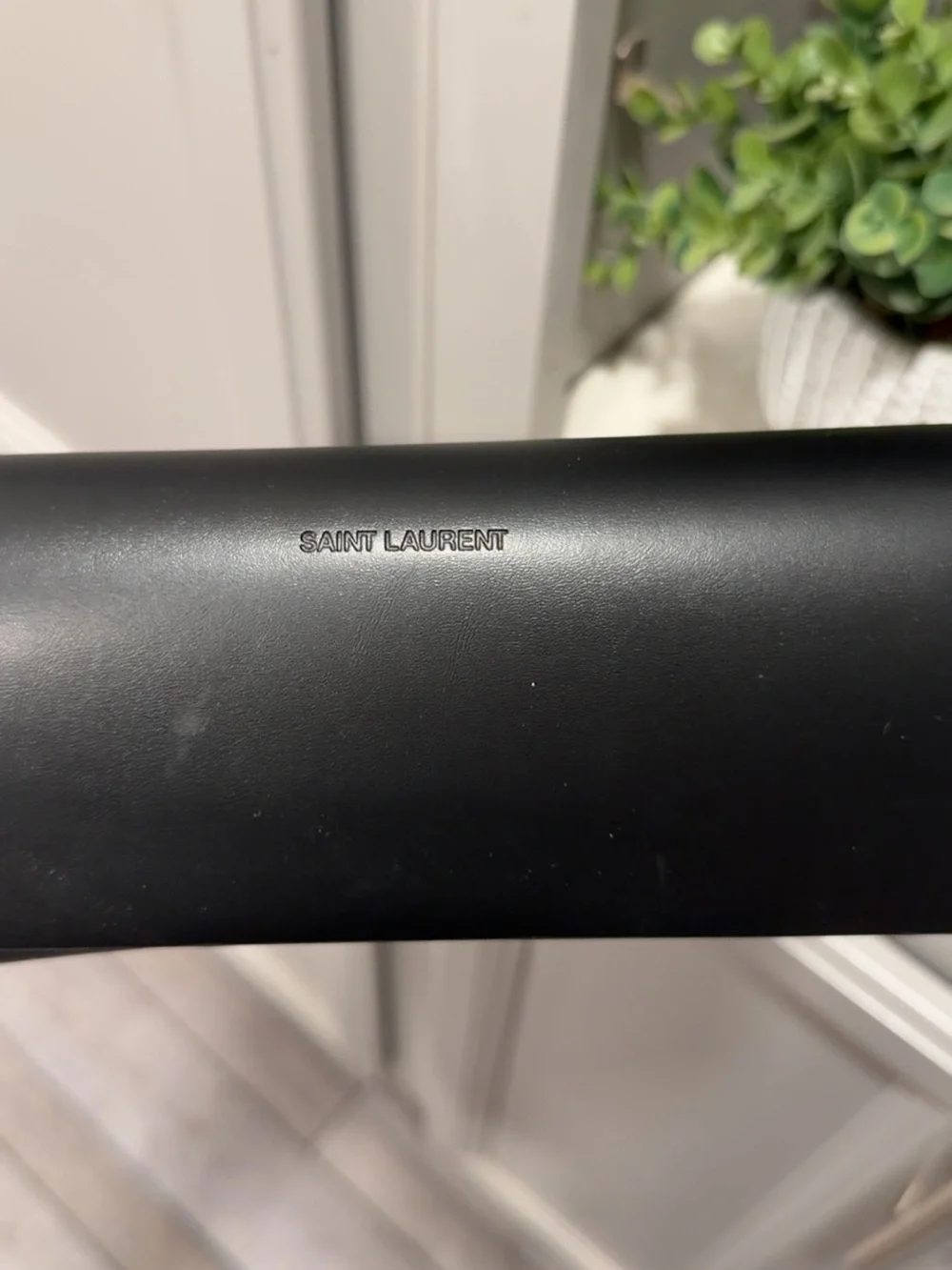 Saint Laurent Black Aviator Sunglasses